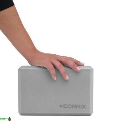 Блок для йоги Cornix EVA 22.8 x 15.2 x 7.6 см XR-0105 Grey