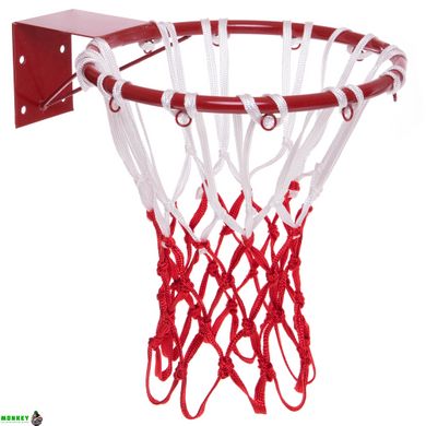 Сетка баскетбольная MK C-7523 2шт бело-красный