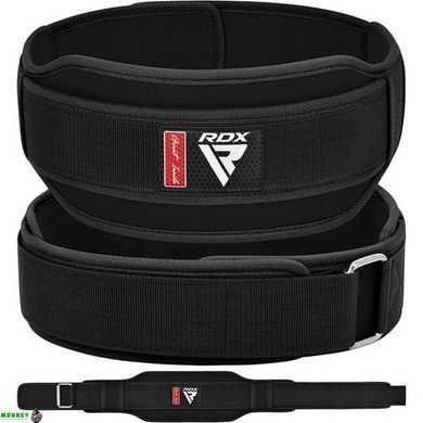 Пояс для тяжелой атлетики RDX RX5 Double Belt неопреновый Black M