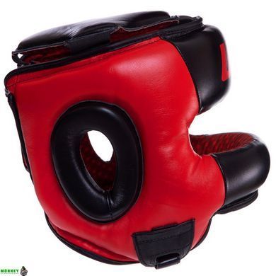 Шолом боксерський з бампером шкіряний UFC PRO UHK-75062 S чорний
