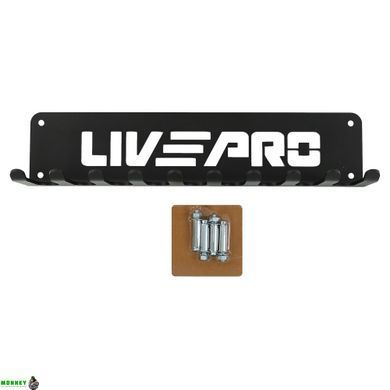 Кронштейн настінний для скакалок та петель LiveUp LP8817 чорний