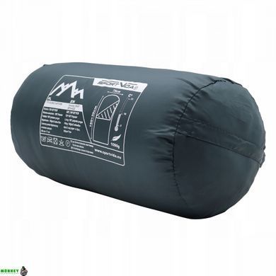 Спальный мешок (спальник) одеяло SportVida SV-CC0065 +2 ...+21&deg;C R Navy Green/Orange