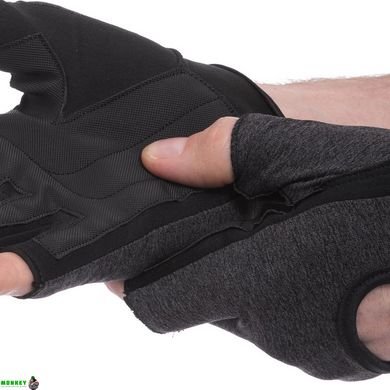 Перчатки для фітнесу та тренувань HARD TOUCH FG-001 XS-L чорний