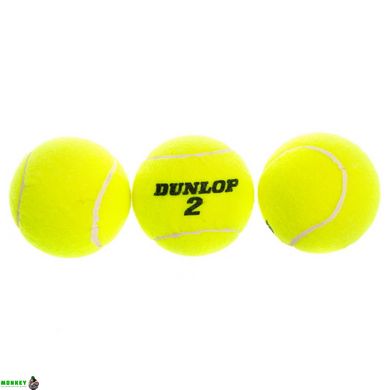 М'яч для великого тенісу DUNLOP CLUB 603110 3шт салатовий