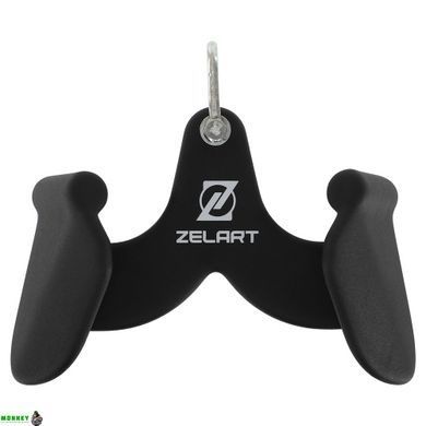 Рукоятка для тяги з вузьким хватом Zelart TA-9631 27см чорний