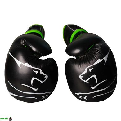 Боксерські рукавиці PowerPlay 3018 Чорно-Зелені 8 унцій