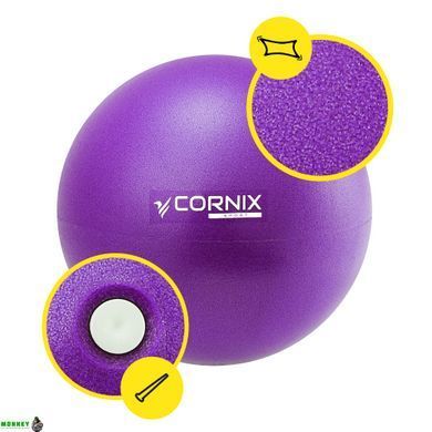 М'яч для пілатесу, йоги, реабілітації Cornix MiniGYMball 22 см XR-0225 Purple