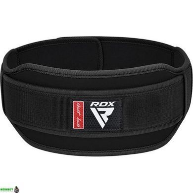 Пояс для тяжелой атлетики RDX RX5 Double Belt неопреновый Black M