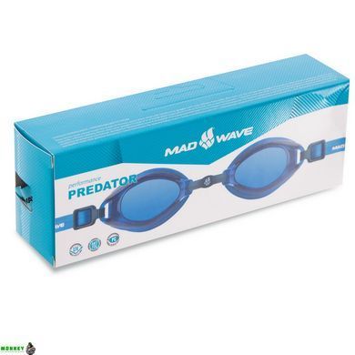 Очки для плавания MadWave PREDATOR M042104 Синий