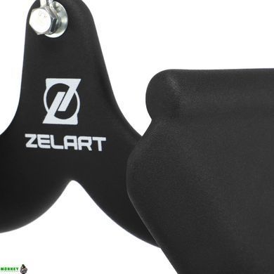 Рукоятка для тяги з вузьким хватом Zelart TA-9631 27см чорний