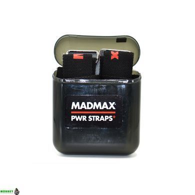 Лямки для тяги MadMax MFA-332 PWR Straps+ Black/Grey/Red
