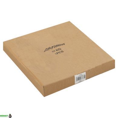 Диски для штанги обгумовані LIFE FITNESS SC-80154B-20 51мм 20кг чорний
