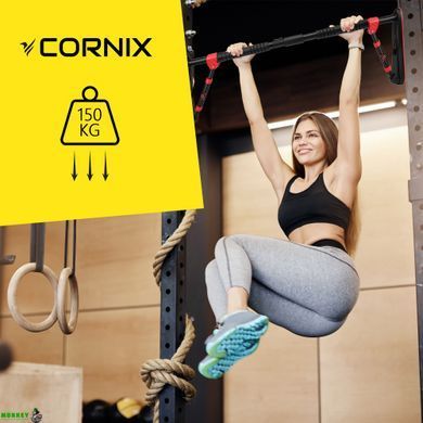 Турник раздвижной Cornix Elite 100-140 см XR-0291 Black/Red