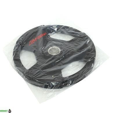 Диски для штанги обгумовані LIFE FITNESS SC-80154B-20 51мм 20кг чорний