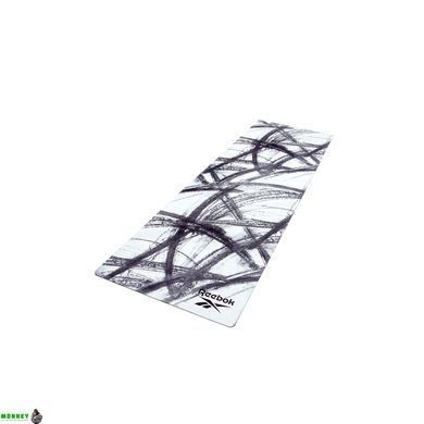 Килимок для фітнесу Reebok Natural Rubber Yoga Mat білий, сірий, мрамор Уні 183 х 61 х 0,32 см