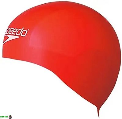 Шапка для плавания Speedo CAN AQUA V CAP AU красный, белый OSFM Уни