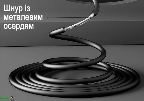 Швидкісна скакалка з лічильником EasyFit чорний-сірий