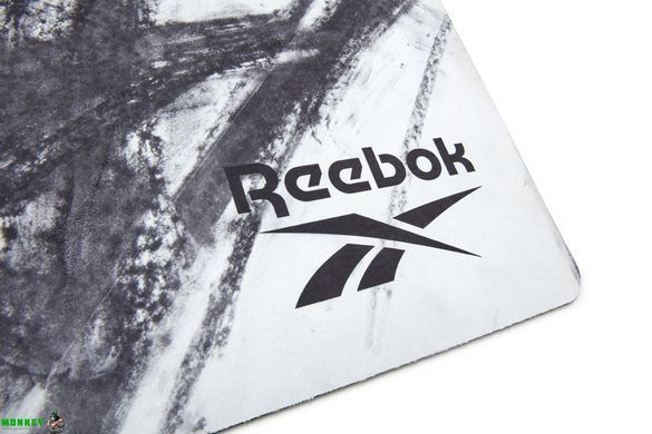 Килимок для фітнесу Reebok Natural Rubber Yoga Mat білий, сірий, мрамор Уні 183 х 61 х 0,32 см