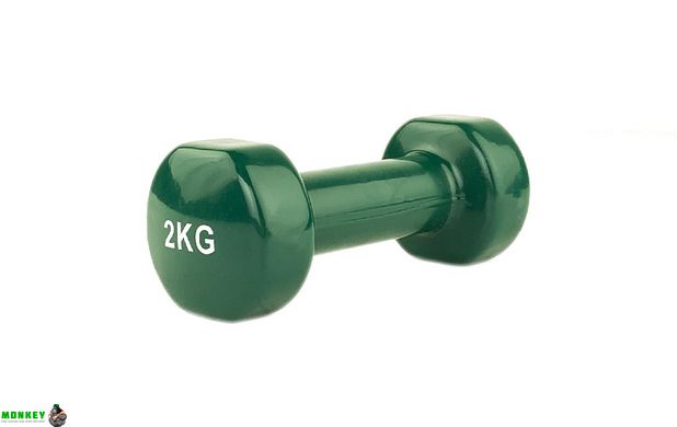 Гантель вінілова Stein 2.0 кг / шт / Зелена