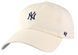 Кепка 47 Brand NEW YORK YANKEES BASE RUNNER бежевий, сірий Уні OSFA