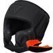 Боксерский шлем RDX T15 Noir Cheek Protector Matte Black L (капа в комплекте)