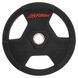 Диски для штанги обгумовані LIFE FITNESS SC-80154B-20 51мм 20кг чорний