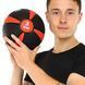 М'яч медичний медбол Zelart Medicine Ball FI-5122-3 3кг чорний-червоний