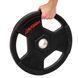 Диски для штанги обгумовані LIFE FITNESS SC-80154B-20 51мм 20кг чорний