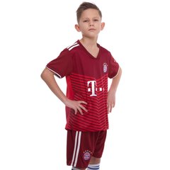 Форма футбольна дитяча BAYERN MUNCHEN домашня 2022 SP-Planeta CO-3745 (р-р 22-28,8-14років, 120-155см, червоний)