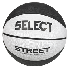 М'яч баскетбольний Select BASKETBALL STREET v23 біло-чорний Уні 5