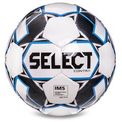 М'яч футбольний №5 SELECT CONTRA IMS (FPUS 1100, білий-чорний)