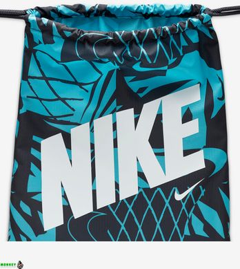 Мішок Nike Y NK DRAWSTRING - CAT AOP 1 чорний. Синій, білий Діт 43 х 36 см