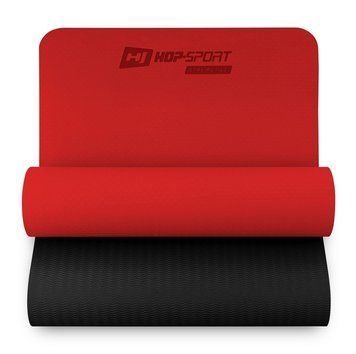 Мат для фітнесу та йоги Hop-Sport TPE 0,6см HS-T006GM червоний