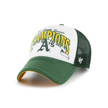 Кепка-тракер 47 Brand DT OAKLAND ATHLETICS FOAM CHAM білий, зелений, жовтий Уні OSFA
