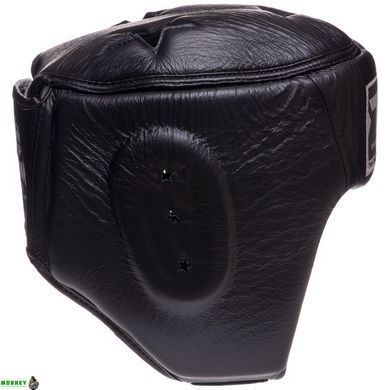 Шлем боксерский открытый кожаный TOP KING Super TKHGSC Черный XL