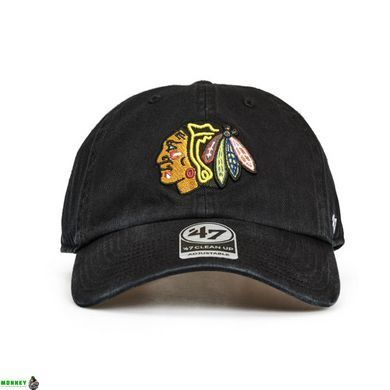 Кепка 47 Brand CHICAGO BLACKHAWKS черный Уни OSFA