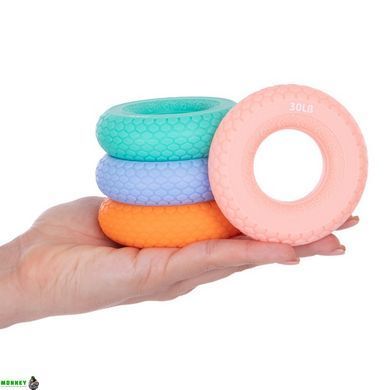 Еспандер кистьовий Кільце JELLO FI-2524 Блакитний 40LB навантаження 14-35кг