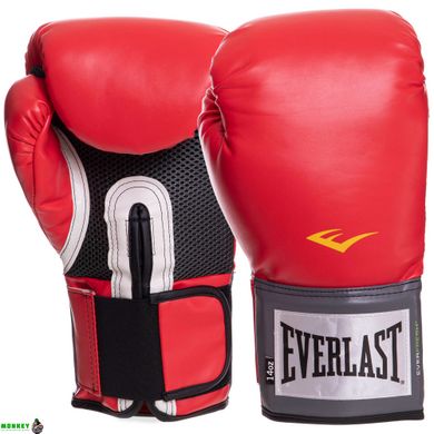 Перчатки боксерские EVERLAST PRO STYLE TRAINING EV1200008 14 унций красный