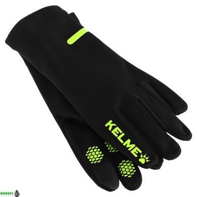 Перчатки спортивные тренировочные KELME 9886405.9010 (полиэстер, размер M-L, черный-салатовый)