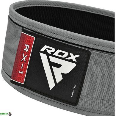 Пояс для тяжелой атлетики RDX RX1 Weight Lifting Belt Grey S