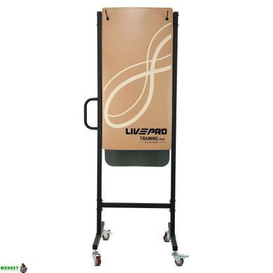 Подставка (стойка) для ковриков передвижная LiveUp LP8814 размер 74х74х207см черный