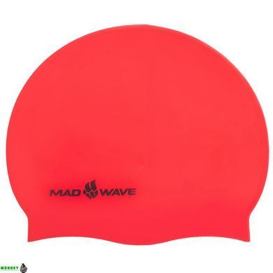 Шапочка для плавания MadWave NEON M053502 Оранжевый (силикон,)