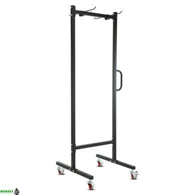 Подставка (стойка) для ковриков передвижная LiveUp LP8814 размер 74х74х207см черный