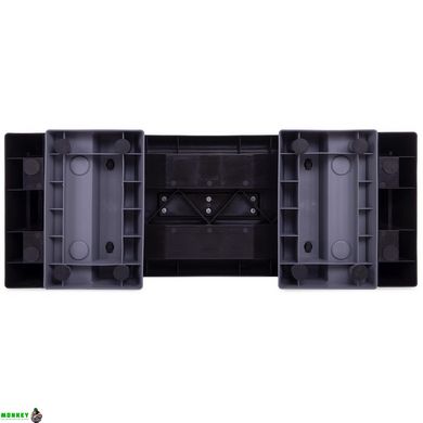 Степ-платформа Zelart FI-7226 101x36x15-20см черный-серый