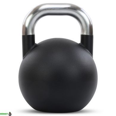 Гиря стальная окрашенная с хромированной ручкой LiveUp LP8042-10 10кг черный