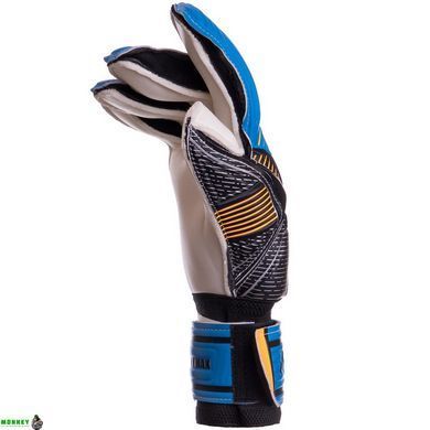 Перчатки вратарские SOCCERMAX GK-023 9 размер синий-черный