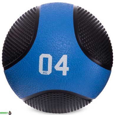 М'яч медичний медбол Zelart Medicine Ball FI-2824-4 4кг чорний