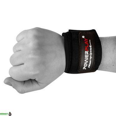 Крюки для тяги на запястья PowerPlay 7060 черные