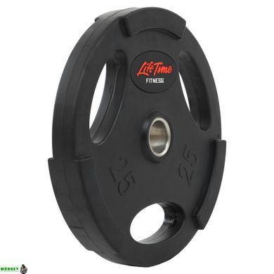 Блины (диски) обрезиненные LIFE FITNESS SC-80154B-25 51мм 25кг черный
