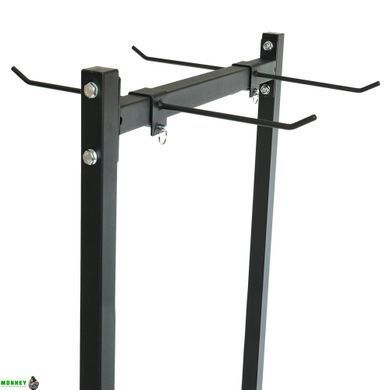 Подставка (стойка) для ковриков передвижная LiveUp LP8814 размер 74х74х207см черный
